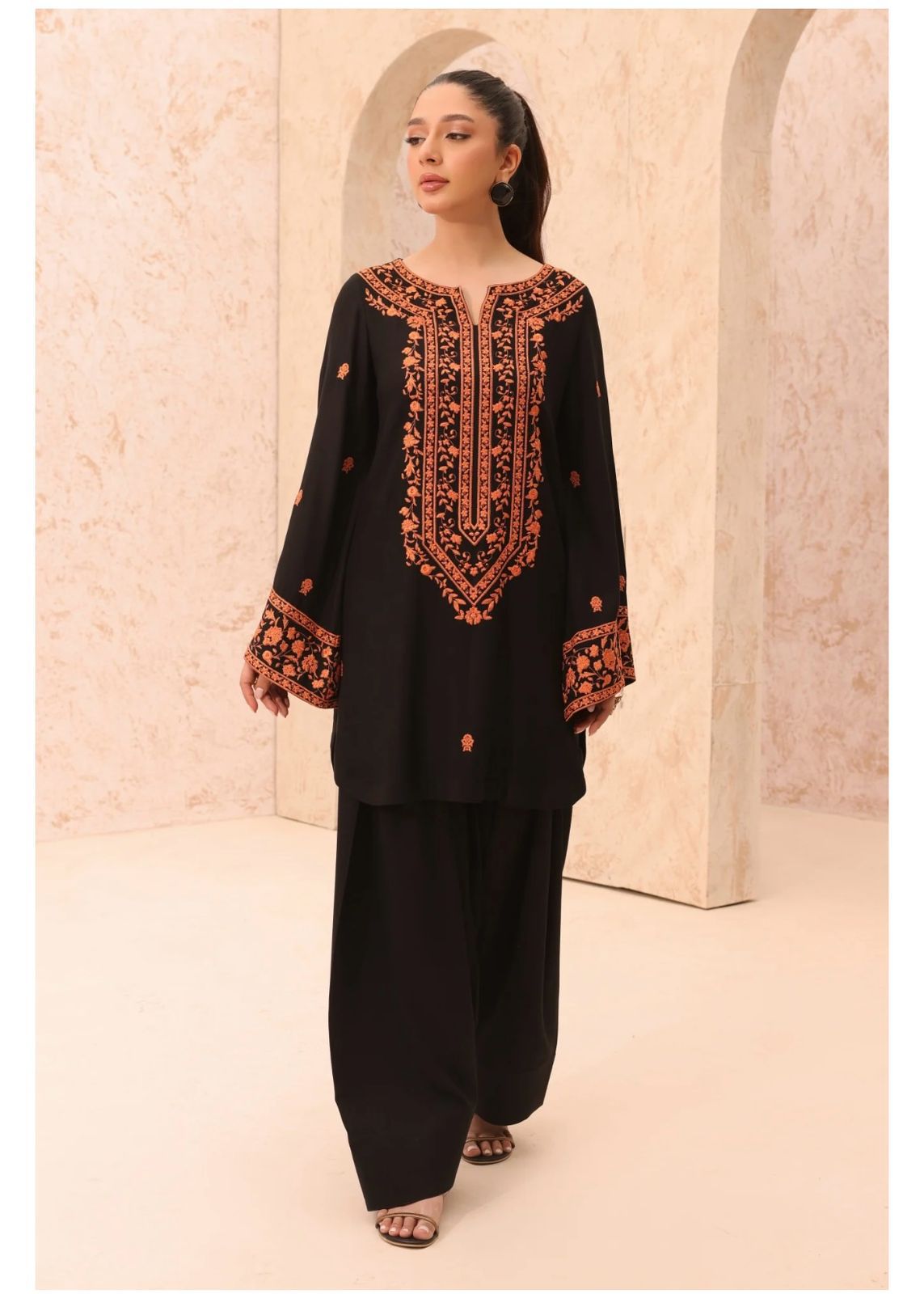 Pure Lawn 3-Piece Embroidered Dress – Handmade Style Elegance