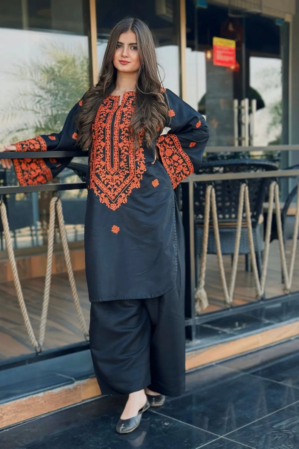 Pure Lawn 3-Piece Embroidered Dress – Handmade Style Elegance