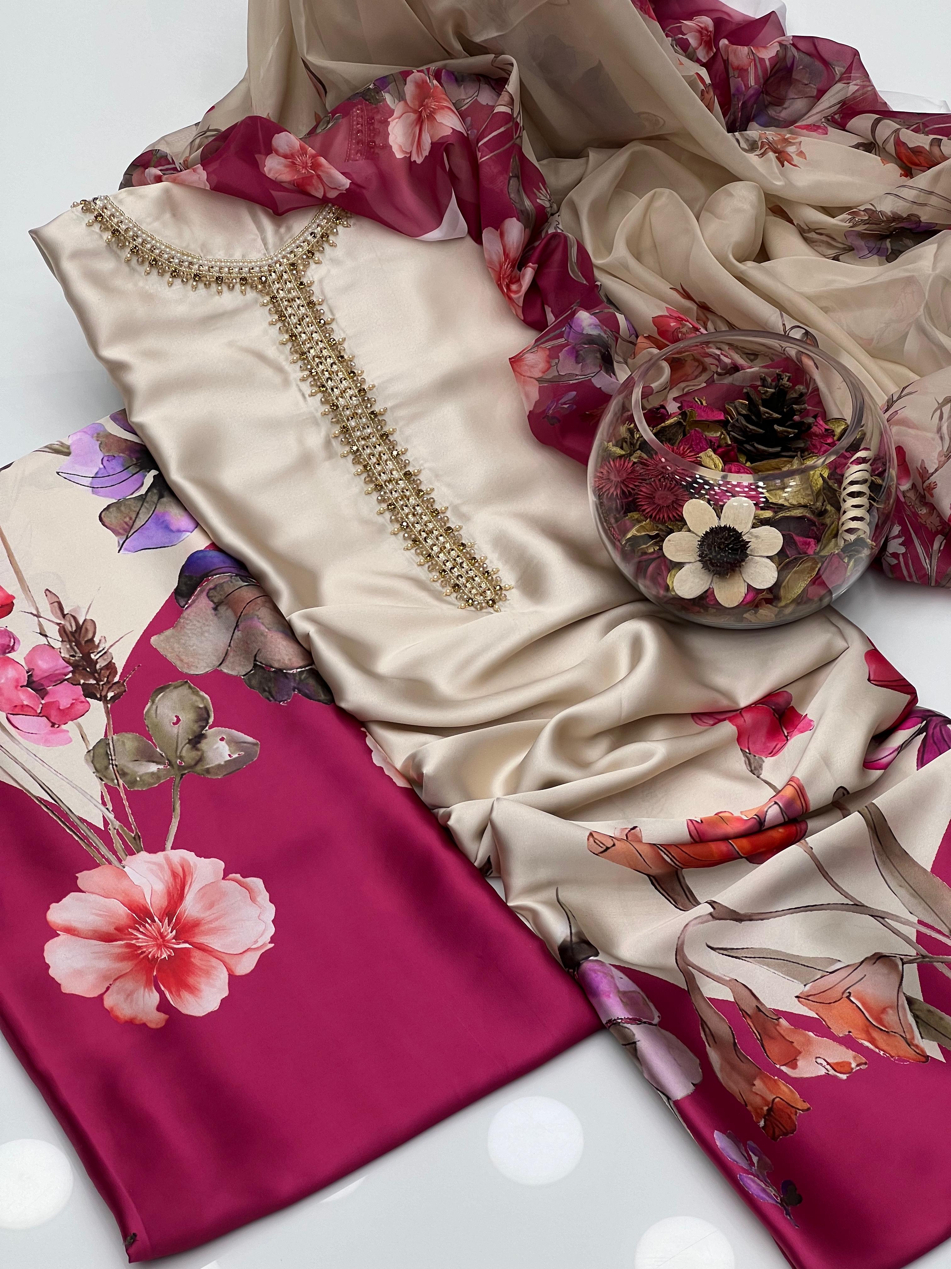 New Collection 2K25 – Luxury Shamoze Silk 3-Piece Suit
